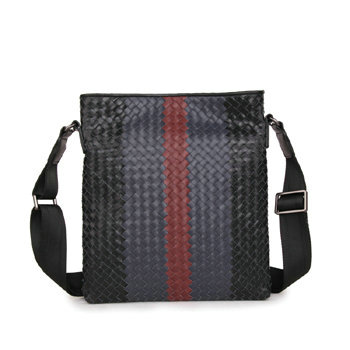 Bottega Veneta intrecciato messenger BV98663 blue&black